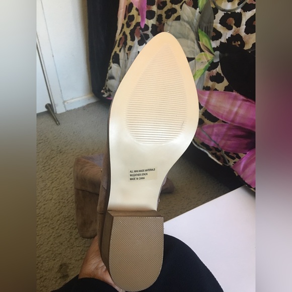 Sexy taupe over the knee boots - Picture 11 of 13